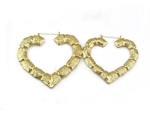 Heart Bamboo Earrings