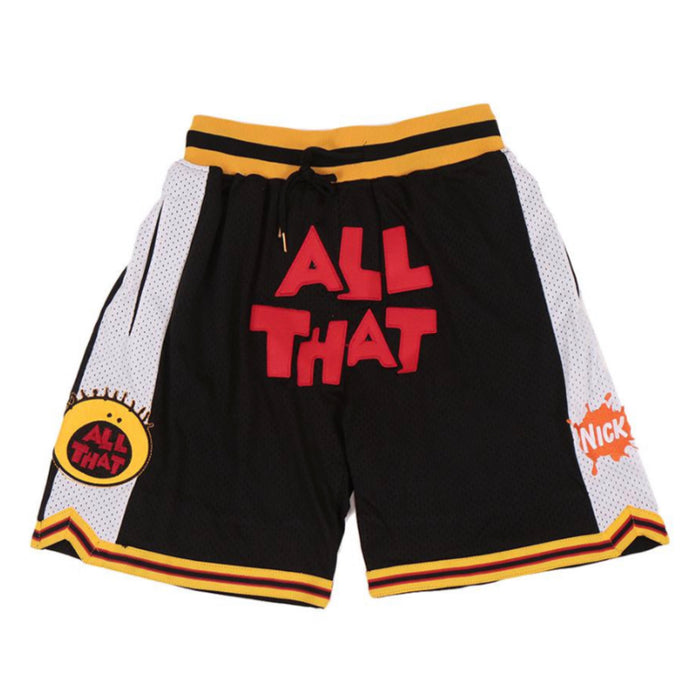 90s 90s ALL THAT! (BLACK) Basketball Shorts